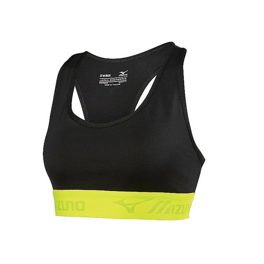 Mizuno Women's Alpha Bra Black/Yellow (421616-LBS)